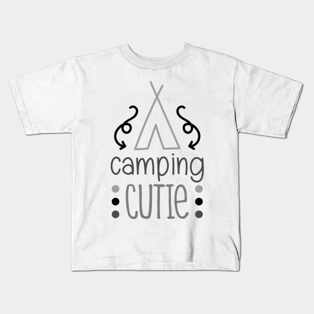 Camping Cutie Shirt! Camping Shirt, Outdoors Shirt, Hiking Shirt, Adventure Shirt Kids T-Shirt by ThrivingTees